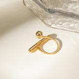 Anello regolabile - Golden Twist Ring