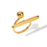 Anello regolabile - Golden Twist Ring