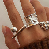 Anello regolabile - Silver Twist Ring