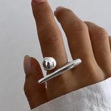 Anello regolabile - Silver Twist Ring