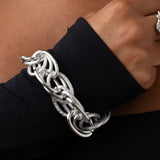 Bracciale a Catena in Argento con Maglie Spesse - Silver Power