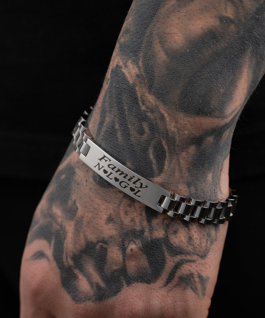 Bracciale da uomo con maglia orologio di lusso personalizzabile