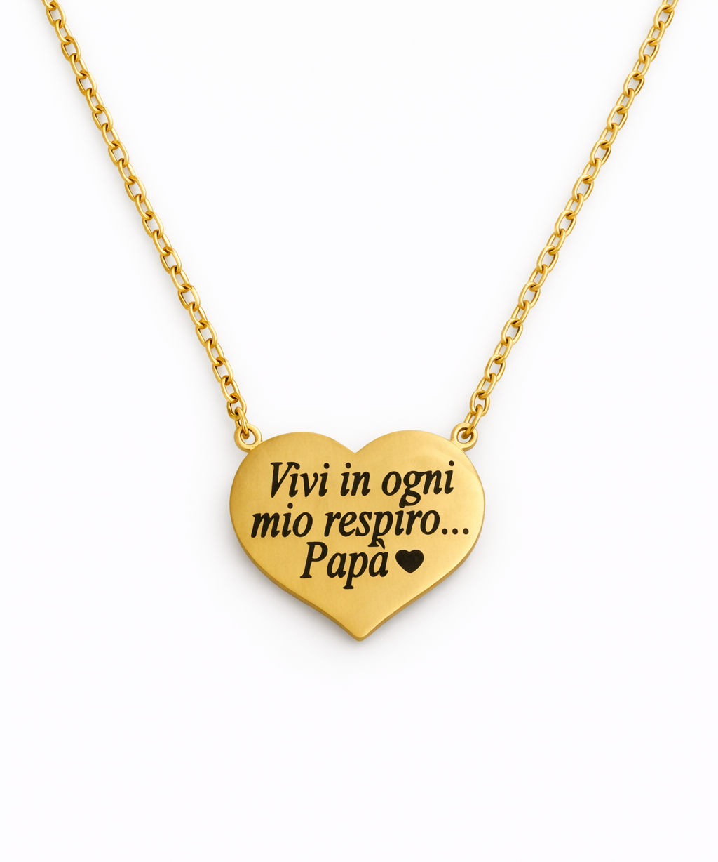Collana Vivi in ogni respiro Papà