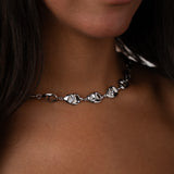 Collana Argento con Motivi Sinuosi - Silver Waves Donna