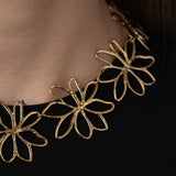 Collana Floreale Dorata - Daisy Bloom Necklace