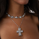 Collana con Pendente a Croce in Argento - Sacred Elegance Donna