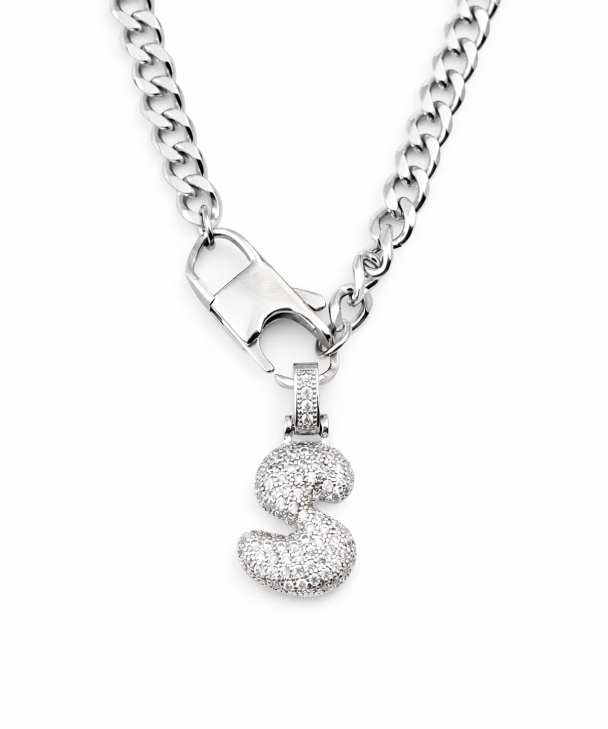 Collana con Lettera Zirconate -  Glow