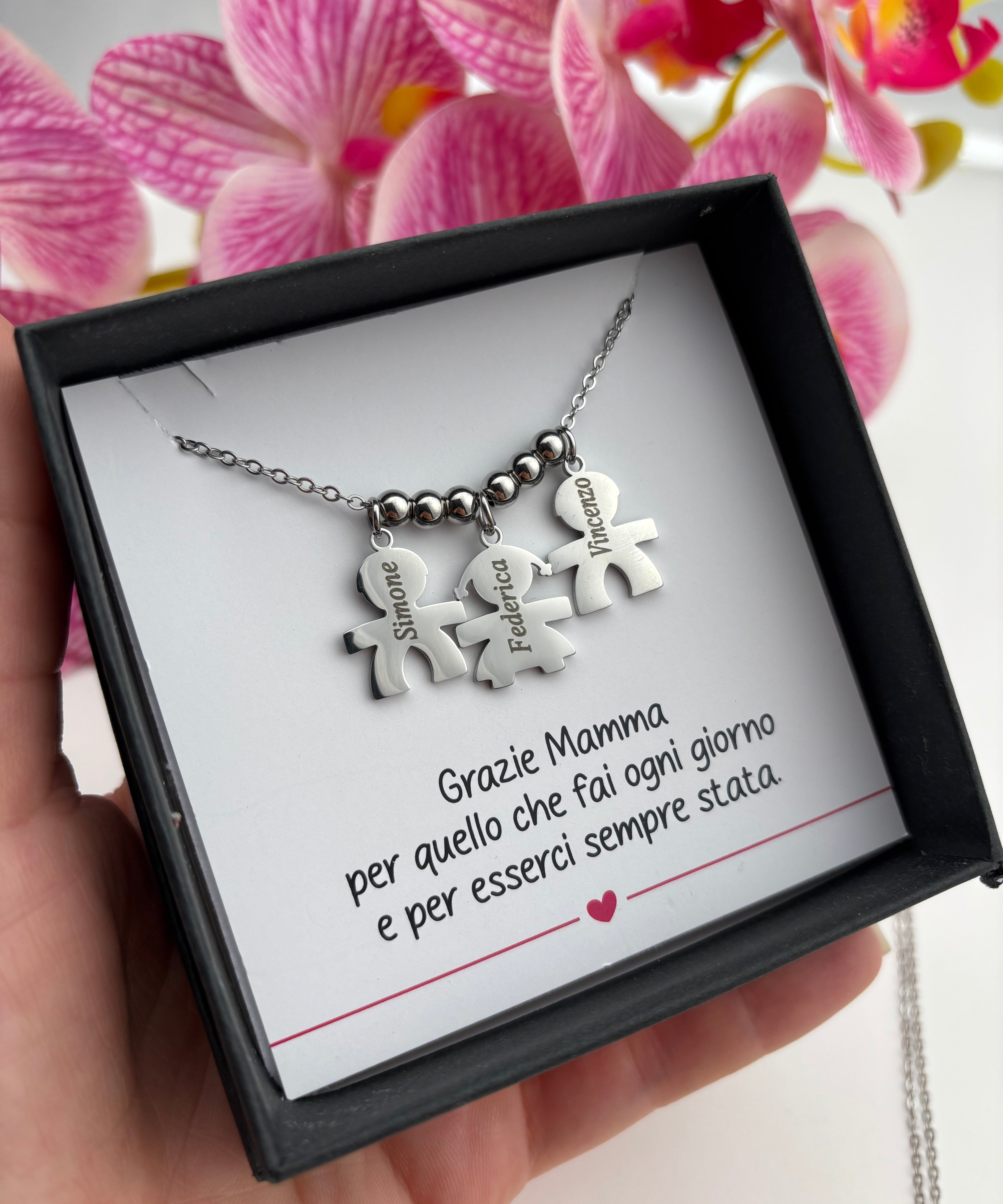 Collana con bambini - I Miei Tesori