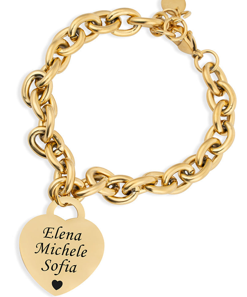 Bracciale con Cuore Personalizzato - Lovely