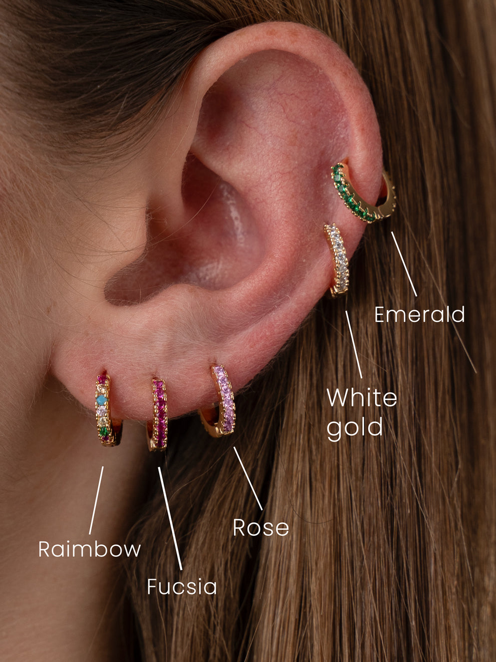 Orecchini Laimons A Disco Lucido Con Zirconi Blu, In Argento 925, Diametro 6 Mm, Per Donna, In Confezione Regalo