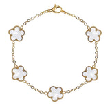 Bracciale luxury con Fiori modello Van Cleef Perlato