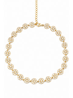 Girocollo Flowers Bianco in Acciaio 316L