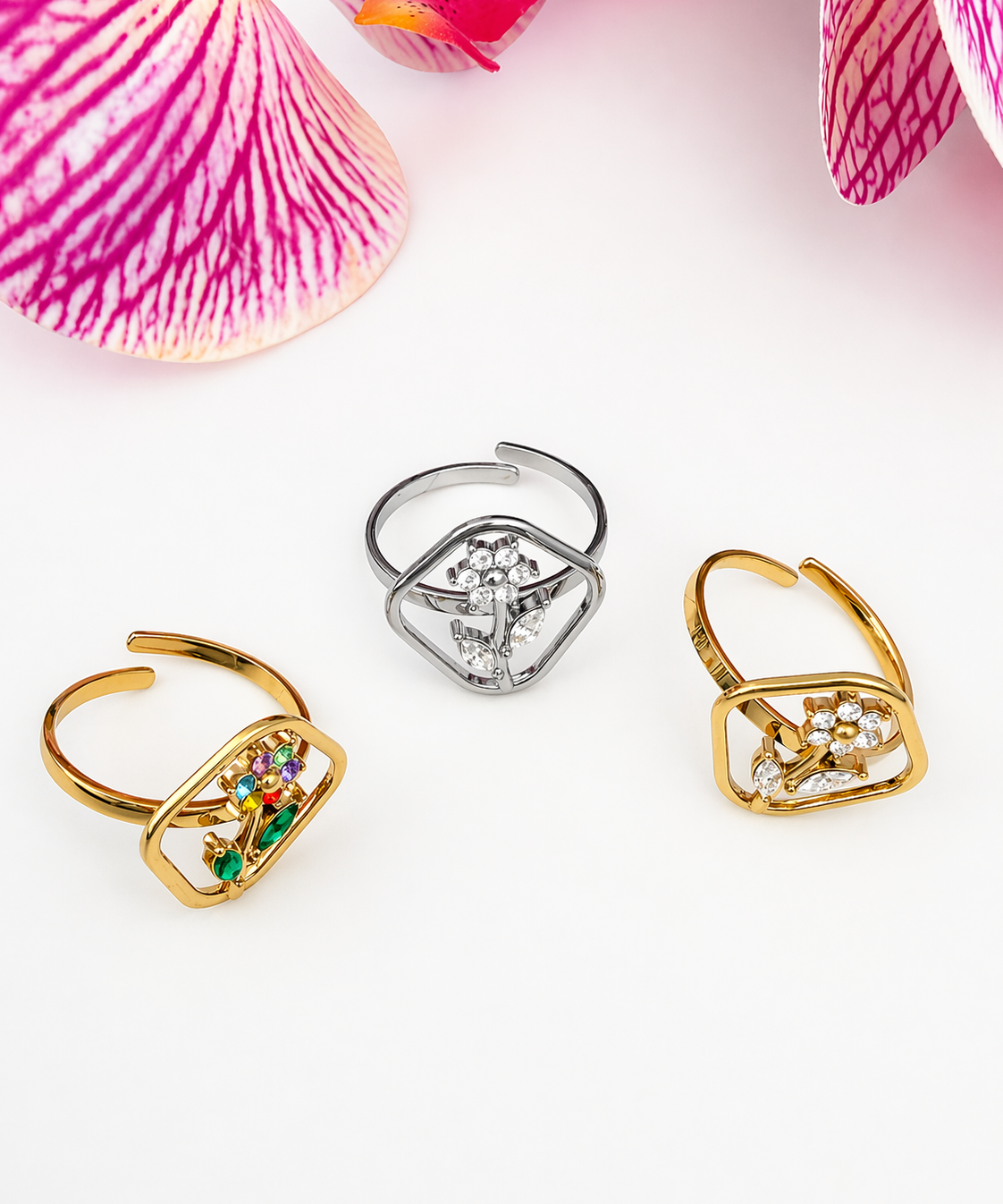 Anello con fiore - Mirabelle